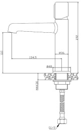 Фото Смеситель для раковины BelBagno UNO UNO-LVM-CRM
