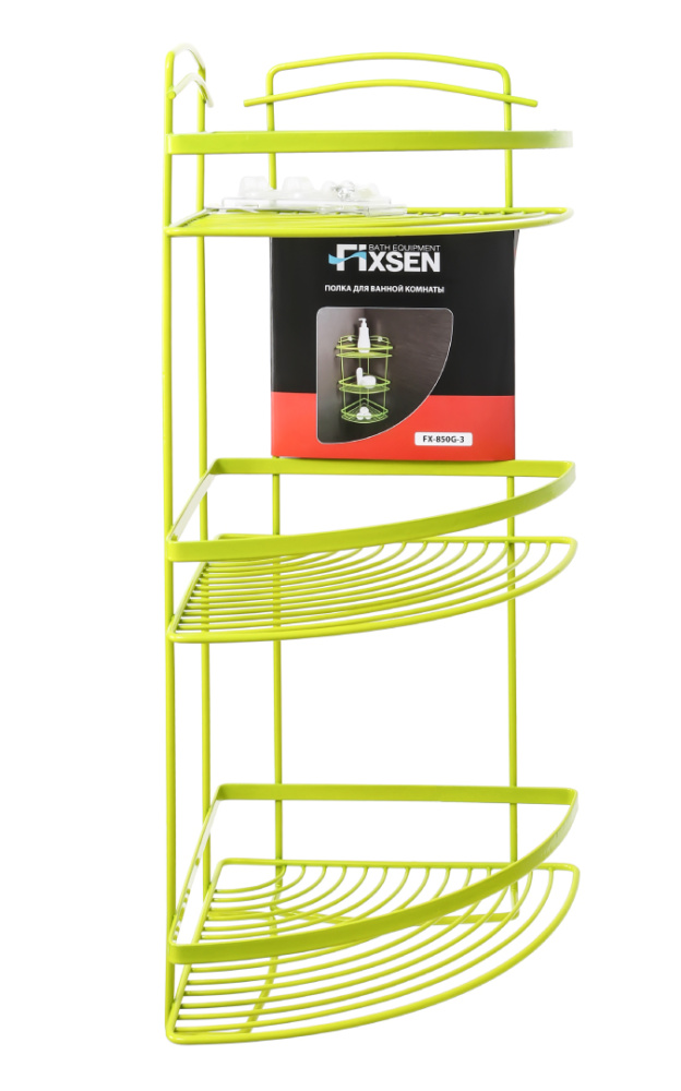 Полка FIXSEN (FX-850G-3) угловая трехэтажная