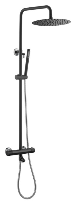 Стойка душевая Boheme Uno (468-T-BCR) черный