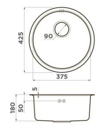 Кухонная мойка Omoikiri Yasugata 48R-GR Tetogranit (4993547) leningrad grey