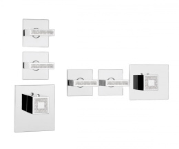 Фото Термостатический смеситель для душа Bossini Rectangular Z033203.030, хром