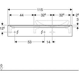 Geberit My day 824160000 Тумба для раковины, с ящиками выдвижными