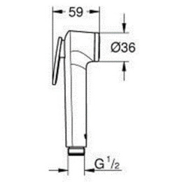 Гигиенический душ Grohe BauEdge 124898