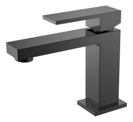 Фото Cмеситель для умывальника Boheme Qubic (471-SGM) металл глянец