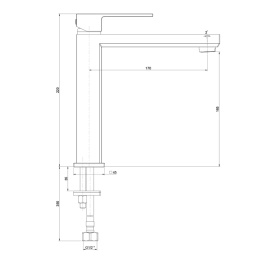 Фото Смеситель для раковины Paini Grazia 21PZ205M черный