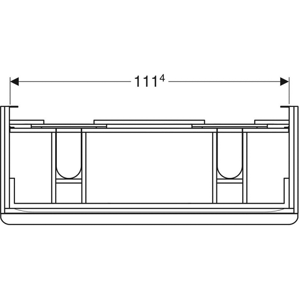 Фото Geberit Smyle Square 500.356.00.1 Тумба для раковины, с ящиками выдвижными