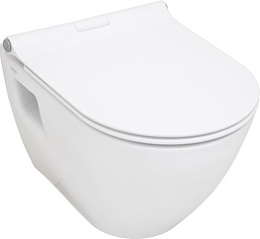 Подвесной унитаз Serel Smart SM12SL 35.5 x 48.5 x 33.5 см сиденье ультратонкое, Soft Close, белый