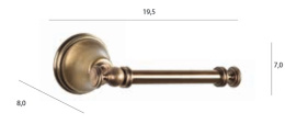 Держатель туалетной бумаги Tiffany Harmony (TWHA019bi/oro) белый, золото