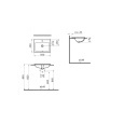 Встраиваемая сверху раковина VitrA S20 5465B003-0001 55 x 45 см прямоугольная белая