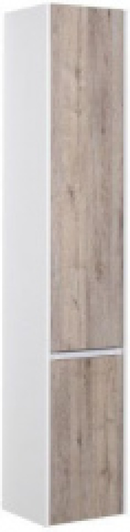 Фото Шкаф-пенал для ванной Aquanet Клио 35 дуб кантри/белый