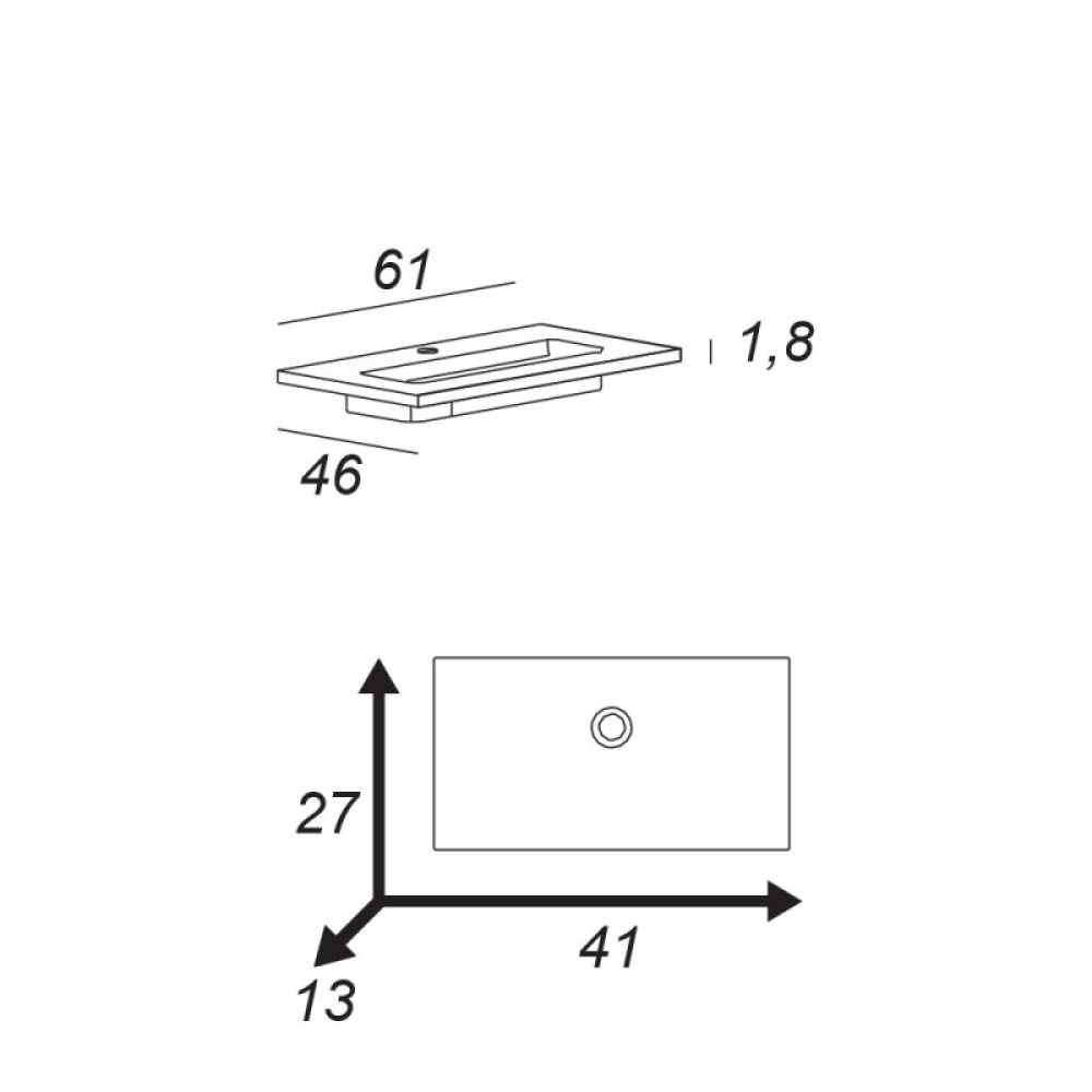 Фото Керамическая раковина CEZARES 50202
