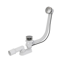 Сифон для ванны А551 КM автомат комплект, металл