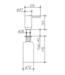 Фото Дозатор Keuco Elegance 11649010101, хром