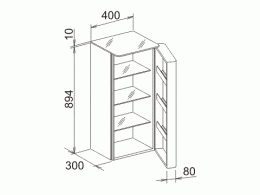 Фото Средний шкаф Keuco Elegance 31620393801