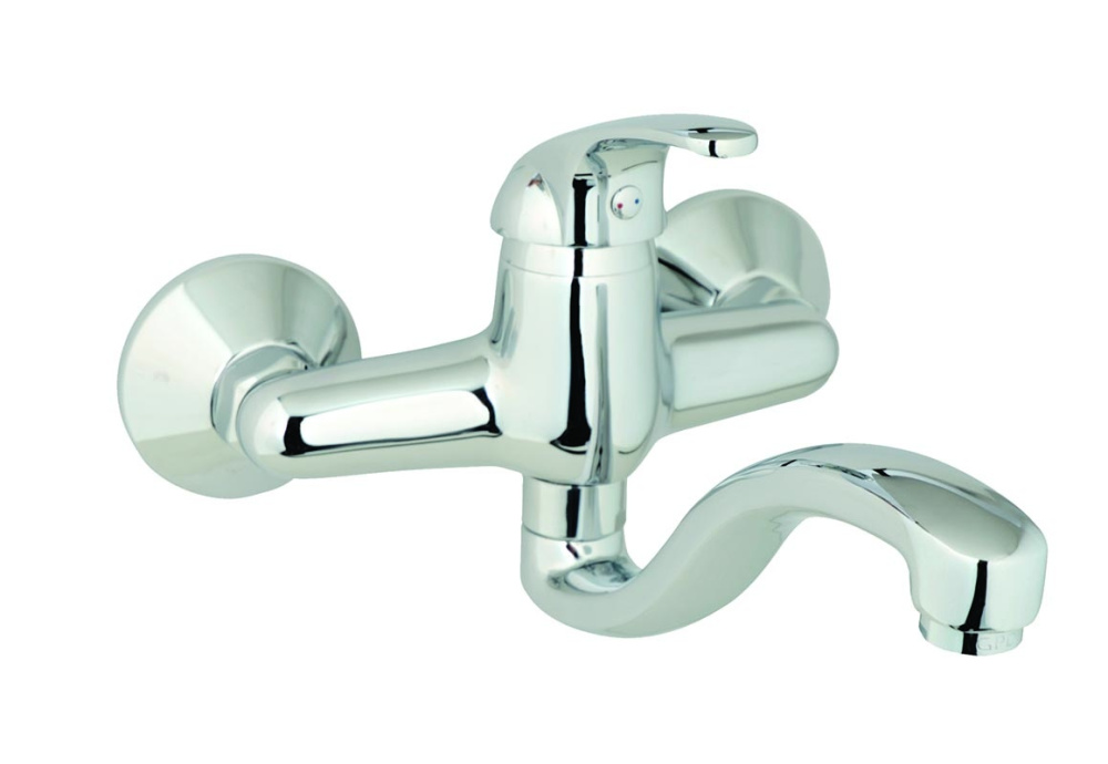 Фото Смеситель GPD Eko MAL80, для раковины, хром