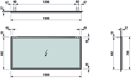 Laufen Frame 25 4.4740.9.900.144.1 Зеркало в раме 1500*700 мм