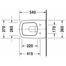 Подвесной унитаз Duravit Durastyle 2536090000, белый