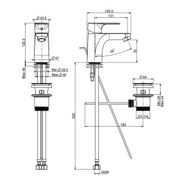 Carlo Frattini Serie 22 F3831CR Смеситель для раковины
