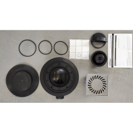 Фото Душевой трап с решеткой PAINI 125х125 381A хром