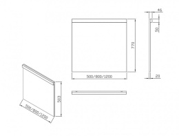 Фото Зеркало Ravak Natural (X000001058), белый