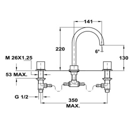 Teka Cuadro 3845102 Смеситель для раковины