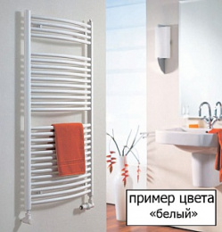 Фото Полотенцесушитель водяной Margaroli Vento 400WH, высота 58.5 см, ширина 60 см, белый