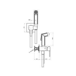 Фото Смеситель с гигиеническим душем Paini Prato 53CR442QLM хром