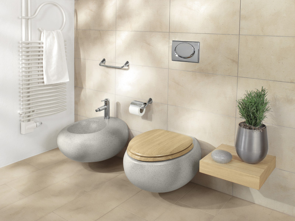 Фото Villeroy&Boch Pure Stone 547001R2 Биде подвесное (ярко-белый)