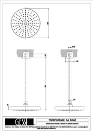 Верхний душ Gessi Trasparenze (34352#031) хром