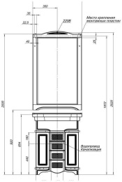 Зеркало Aquanet Луис 70 темный орех