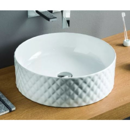 Раковина накладная 44 см ArtCeram Rombo (OSL009 17 00) черный матовый