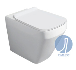 Приставной унитаз Simas Baden Baden BB01bi, безободковый