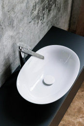 Раковина Laufen The New Classic 8.1285.2.000.112.1, накладная, цвет - белый, 55 х 38 х 14 см