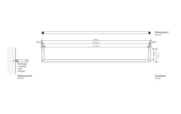 Держатель для полотенца Decor Walther Mikado (0520916), розовый