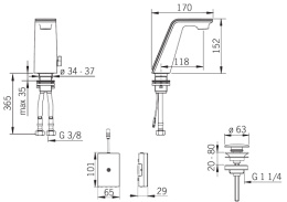 Смеситель Oras Alessi 8710F для раковины, сенсорный