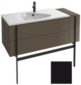 Тумба под раковину Jacob Delafon Nouvelle Vague 120 см, EB3034-M61, 3 ящика, с выступом, цвет - черн