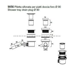 Cифон Kerasan Retro 905693 br бронза