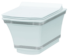 Фото Подвесной унитаз Boheme Hermitage (951-CR) белый