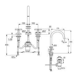 Смеситель для раковины Kludi Nova Fonte (201430520)