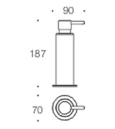 Фото Диспенсер для жидкого мыла Colombo PLUS (W4980.CR) настольный