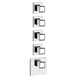 Внешняя часть термостатического смесителя Gessi Eleganza (46228#031) хром