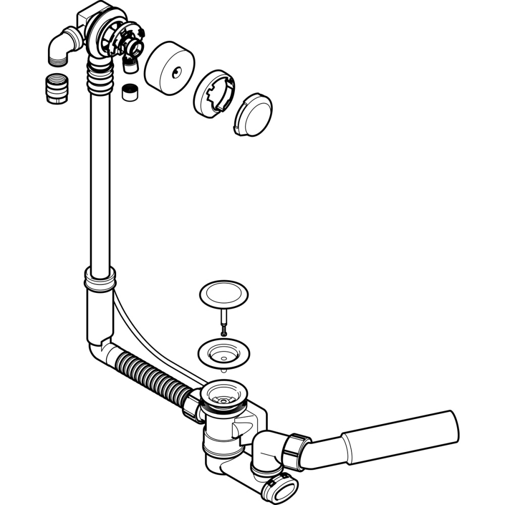 Фото Geberit Geberit 150.710.21.1 Сифон для ванны, стандартный
