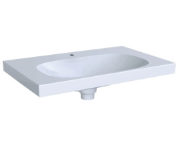 Раковина Geberit Acanto 500.630.01.2, 75 х 48,2 см, скрытый перелив, белая