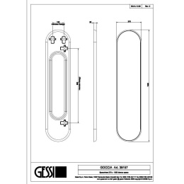 Зеркало Gessi Goccia (39157#520) белый