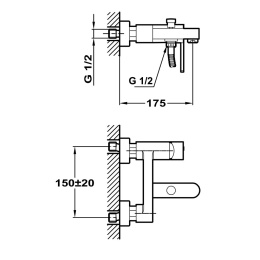 Teka Aura 501210200 Смеситель для ванны