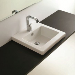 Фото Раковина накладная 59 5 см ArtCeram Gap (GPL006 01 00) белый