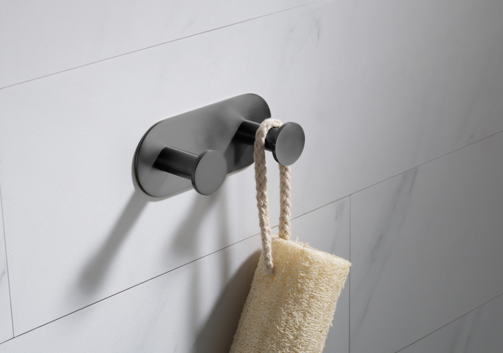 Фото Вешалка-2 крючка Timo Saona 13014/18 черное золото