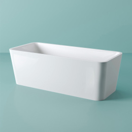 Фото Ванна отдельностоящая ArtCeram Square (ACW004 01 00) белый