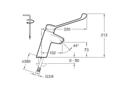Смеситель Jacob Delafon EASY E18162-CP для раковины