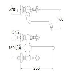 Cristina Exclusive EV13151 Смеситель для ванны